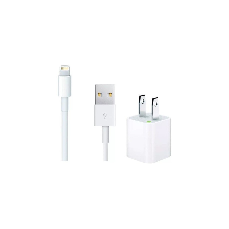Fuente Cargador 5w Apple iPhone + Cable Lightning Simil