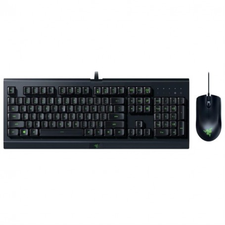 Kit Mouse & Teclado Razer Retroiluminado Membrana Abyssus Lite Con Mouse Cynosa Lite