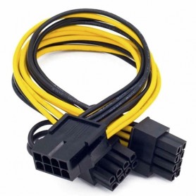 Adaptador de 8 Pines A 2 Molex Para Placas VGA Nisuta Ns-ad824v