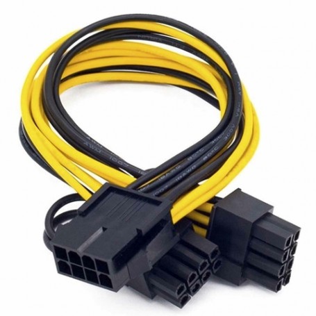 Adaptador de 8 Pines A 2 Molex Para Placas VGA Nisuta Ns-ad824v