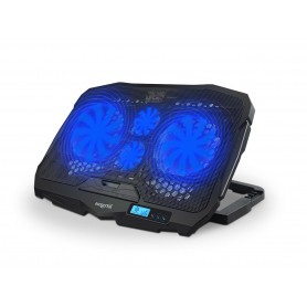 Cooler Para Notebook Doble Cooler Leds Azul Nisuta Ns-Cn93