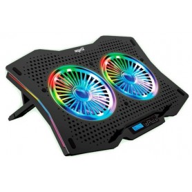 Base Cooler Para Notebook Cooler Doble Grande Hasta 17" RGB Nisuta Ns-Cn95g