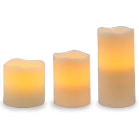 Set De Tres Velas Led