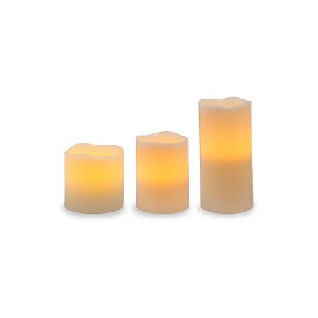 Set De Tres Velas Led