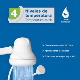 Ducha Calefón Eléctrico 3 Temperaturas