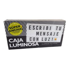 Cartel Luminoso Led Grande 36x18 A Pilas Y Bateria Para Colgar O Apoyar