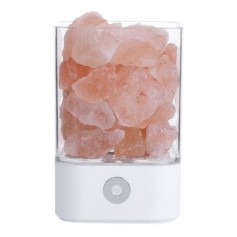 Lampara De Sal Himalaya Cristal Usb Led Velador