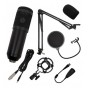 Micrófono Condensador Para Pc Anti-Pop Con Brazo Bm-800tz Unidireccional