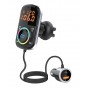 Transmisor FM Bluetooth Con USB & Usb-C Carga Rápida QC3.0 Con Luces RGB Nisuta Ns-Fm72