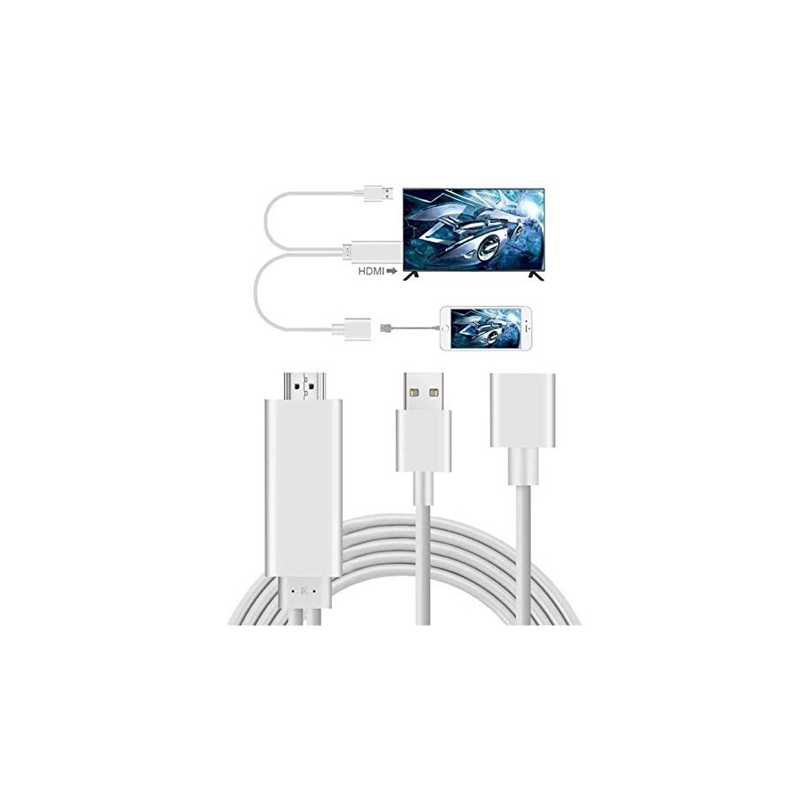 Seisa  ADAPTADOR USB A HDMI PARA ANDROID Y IPHONE A5-15