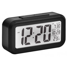 RELOJ DIGITAL DESPERTADOR CON FECHA Y TEMPERATURA LUMINOSA LED COLORES