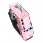 Gabinete Gamer Game Km Juez Con Vidrio Templado Rosa