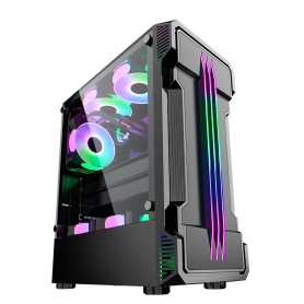 Gabinete Gamer Game Km Tres Mosqueteros Con Vidrio Templado (No Incluye Cooler)