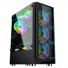 Gabinete Gamer Game Km Taladro De Hielo II Con Vidrio Templado (No Incluye Cooler)