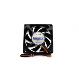 Cooler Ventilador Fan 70x70x15mm 12v 3 Pines A Ruleman Nisuta Ns-Fan70