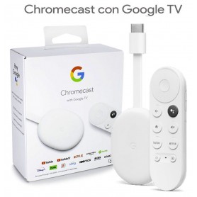 Google Chromecast 4 Smart Tv 4k Hdr Con Control Remoto Youtube Disney Netflix Amazon