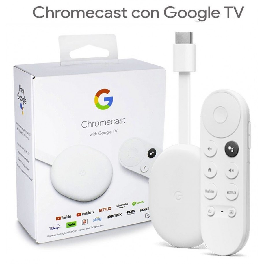 Google Chromecast 4K con Control y Google TV