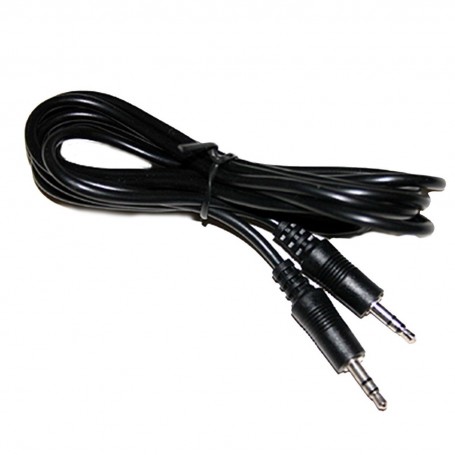 CABLE AUDIO MINI PLUG 3.5 M/M 3Mts NEGRO KOLKE AUXILIAR