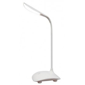 Lampara Luz Led Blanca Velador Flexible Escritorio 3 Intensidades Control Touch Tbl-012