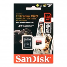 Memoria Micro Sd 128Gb Sandisk Extreme Pro U3 microSDCX UHS-I 170mb/s 4K UHD SDSQXCY-128G-GN6MA