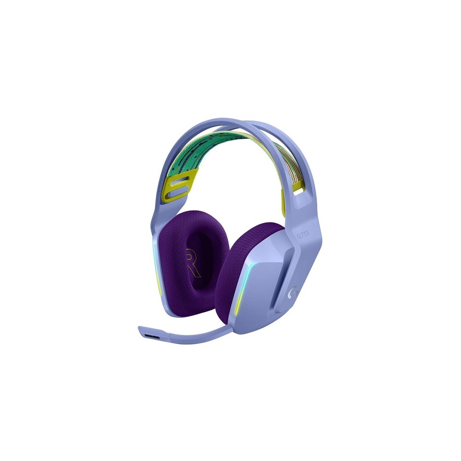 Auriculares Gamer Inalambricos Logitech G733 Blanco Luz Rgb