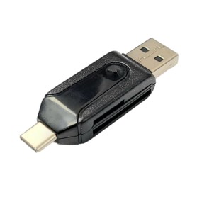 Lector De Tarjetas De Memoria Usb-C A Usb SD & Micro SD Ht-Tp03