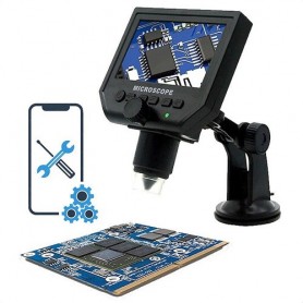 Microscopio Optico Digital 600x Daza Du600xbk Electronico Pantalla Led Hd