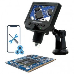 Microscopio Optico Digital 600x Daza Du600xbk Electronico Pantalla Led Hd