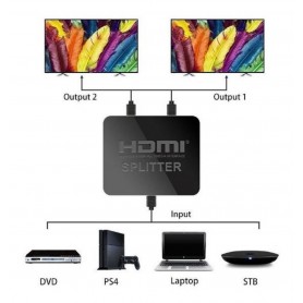 Splitter Hdmi 1 Entrada 2 Salidas Con Alimentacion Sm-F7805