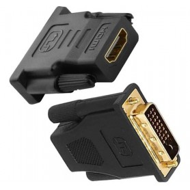 ADAPTADOR CONVERSOR DVI-D MACHO A HDMI HEMBRA INTCO