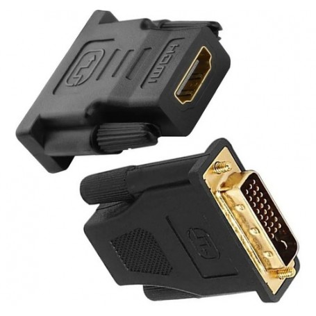 ADAPTADOR CONVERSOR DVI-D MACHO A HDMI HEMBRA INTCO