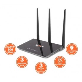 Router Repetidor Access Point Nexxt Nebula 300 Plus 300mbps 3 Antenas