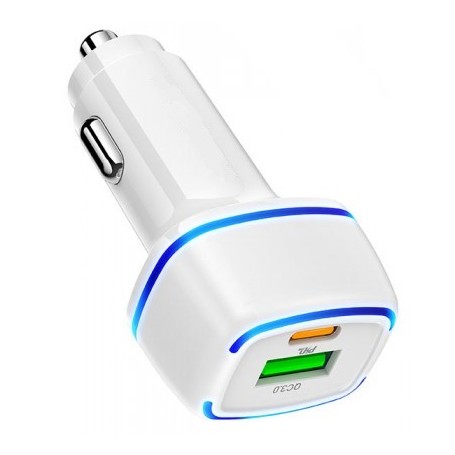 Cargador De Auto 12-24v Rx706 Seisa Qualcom 3.0 USB-C