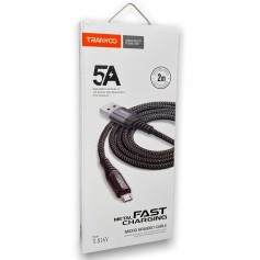 Cable Micro USB V8 Mallado Metal Tranyoo 2mt T-S16v