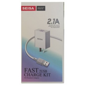 Cargador 5v 2.1a Seisa T-C02 V Con Cable Micro Usb V8