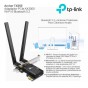 Placa Pcie Wifi 6 + Bluetooh 5.2 Ax3000 Tp-link Archer Tx55e