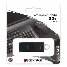 Pendrive Dtx 32gb Kingston Exodia Usb 3.1 3.2