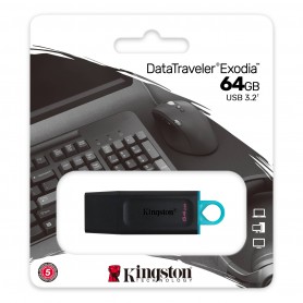 Pen Drive 64Gb Dtx Kingston Exodia Usb 3.1 3.2