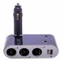 Duplicador Ficha Encendedor 12V 3 Tomas Y 1 Usb 1Amp Incar Wf-0100
