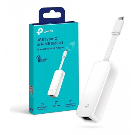 Adaptador Usb-C Macho A Rj45 Adaptador Ethernet Gigabit Tp-link Ue300c