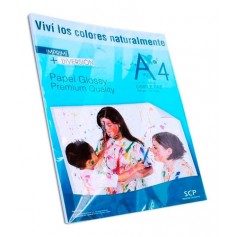 Resma A4 Fotografico Papel Glossy Scp 180gr 20 Hojas