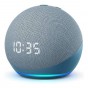 Amazon Echo Dot 4th Gen with clock Twilight blue Con asistente virtual Alexa, pantalla integrada glacier white 110V/240V