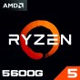  Pc Gamer Amd Ryzen 5600G 4.4Ghz 8Gb DDR4 + 240Gb SOLIDO + Video Rx Vega 7 + Gabinete KIT