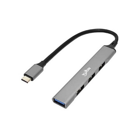 Hub Usb-C 1 Puerto Usb 3.0 3 Puertos Usb 2.0 Nisuta Ns-Uh044c