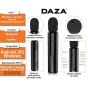 Microfono Karaoke Bluetooth Grabador De Voz Parlante Doble Estereo Ranura De Tarjeta De Memoria Daza Dzmick3bk