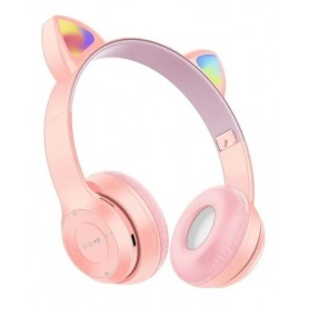 Auricular Inalambrico Bluetooth Vincha Dinax Con Orejas RGB Aumagled