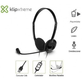 Auricular Con Microfono Para Pc Usb Headset Klipxtreme Sekual Ksh-290