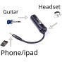 Adaptador Para Guitarra Microfono 3.5mm iRig Graba Instrumentos Videos App iOS Android