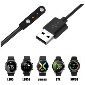 Cable Cargador Magnetico Para Smartwatch Ticwatch GTX Imilab KW66 Xiaomi Haylou Solar LS05 Xiaomi Haylou RT LS05S Yamay SW022