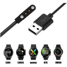 Cable Cargador Magnetico Para Smartwatch Ticwatch GTX Imilab KW66 Xiaomi Haylou Solar LS05 Xiaomi Haylou RT LS05S Yamay SW022